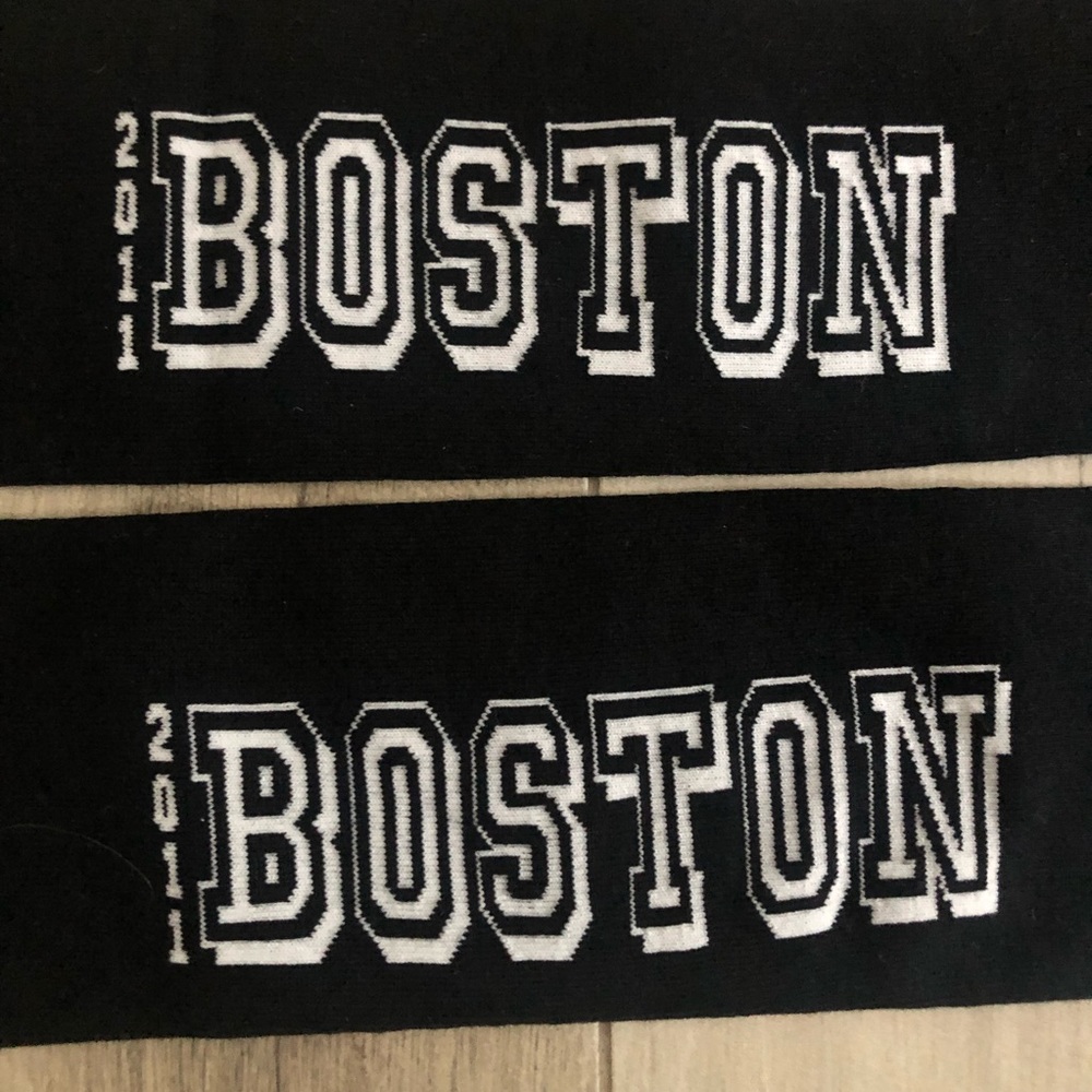 ASICS 2011 BOSTON Black Arm Warmers New - Picture 5 of 5